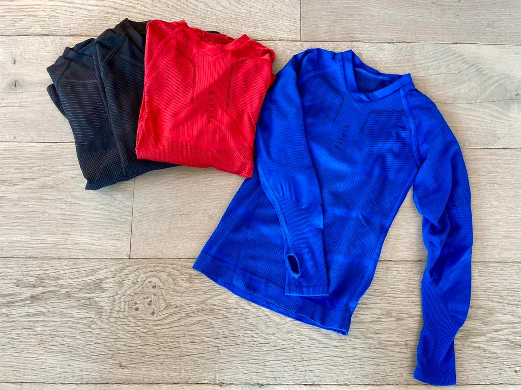 KIPSTA Thermoshirt Keepdry met lange mouwen - Maat 113-122, Ophalen of Verzenden, Gebruikt