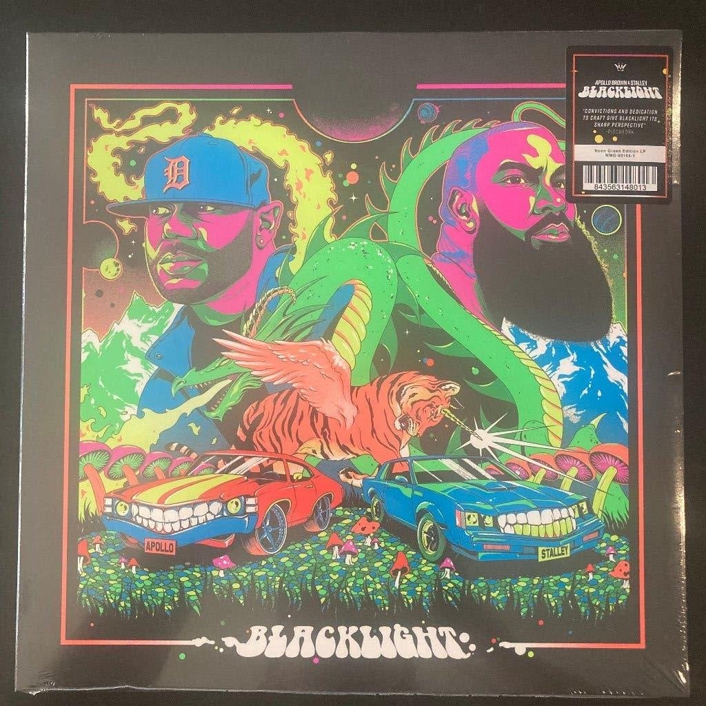 LP Apollo Brown & Stalley - Blacklight (Green Neon Vinyl), Enlèvement ou Envoi, Neuf, dans son emballage, 12 pouces, LP