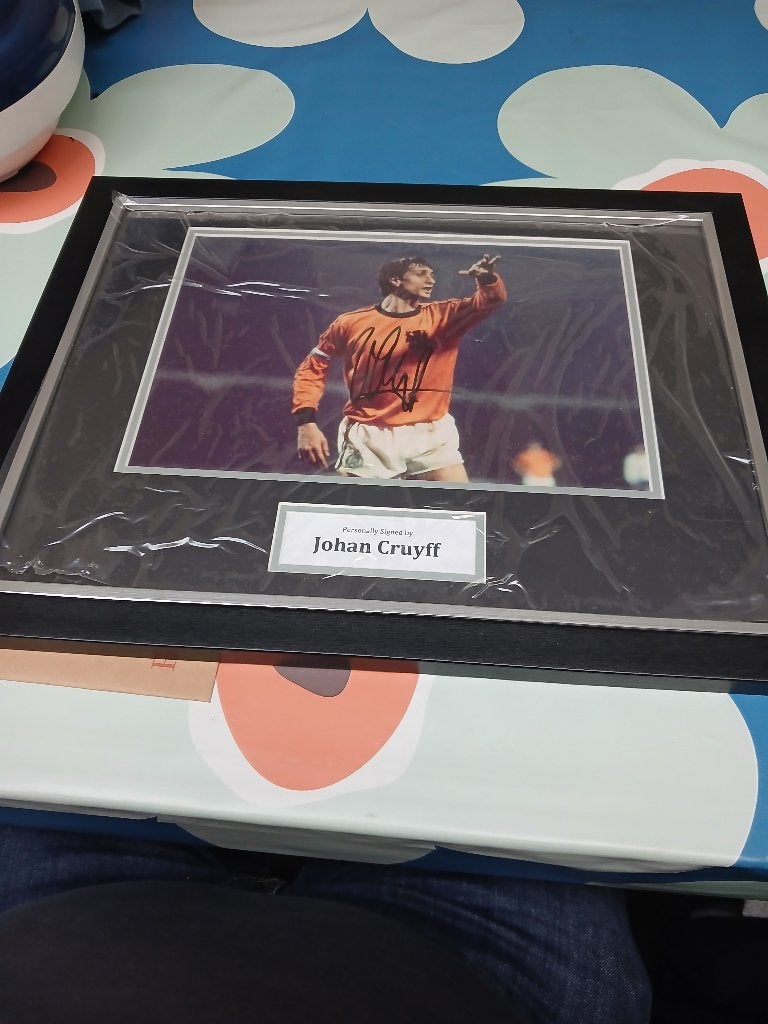 Johan cruiff gesigneerd, Verzamelen, Ophalen, Zo goed als nieuw, Overige typen