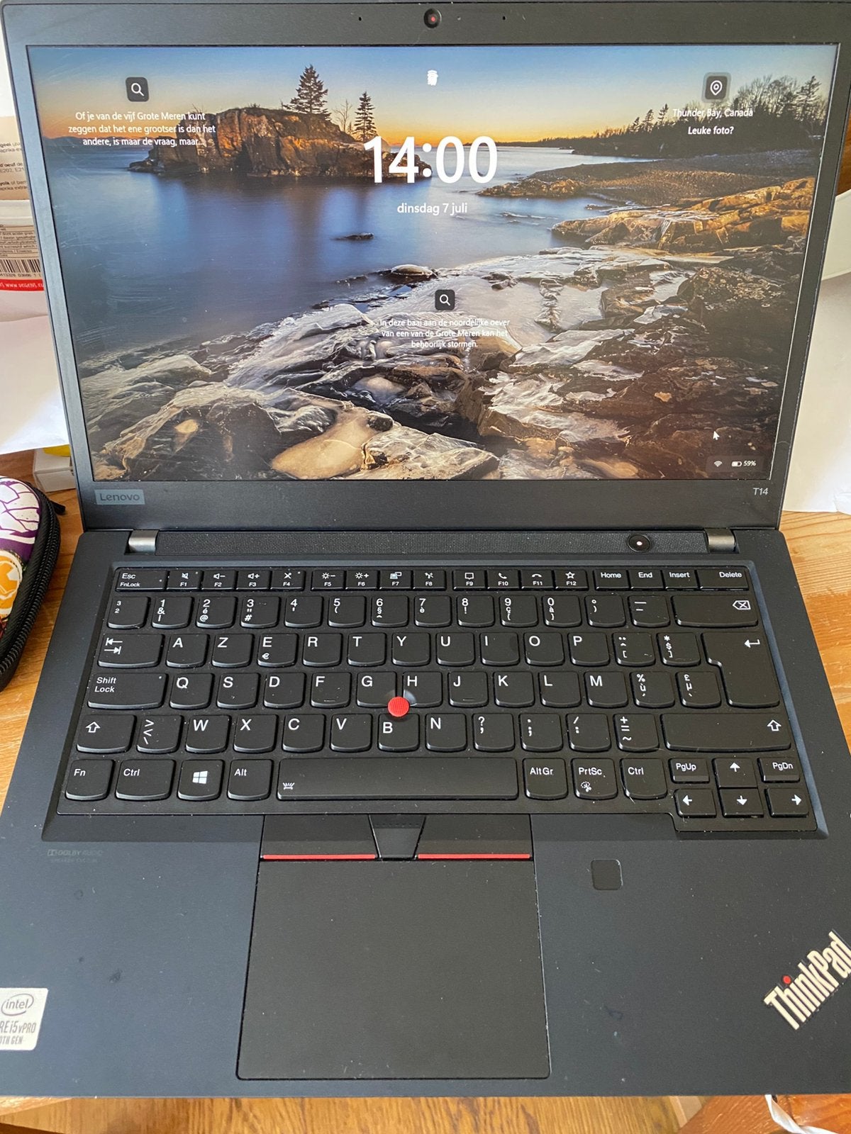 ThinkPad T14 Gen 1 14" | 8GB | i5, Computers en Software, Windows Laptops, Zo goed als nieuw, Azerty, Ophalen of Verzenden