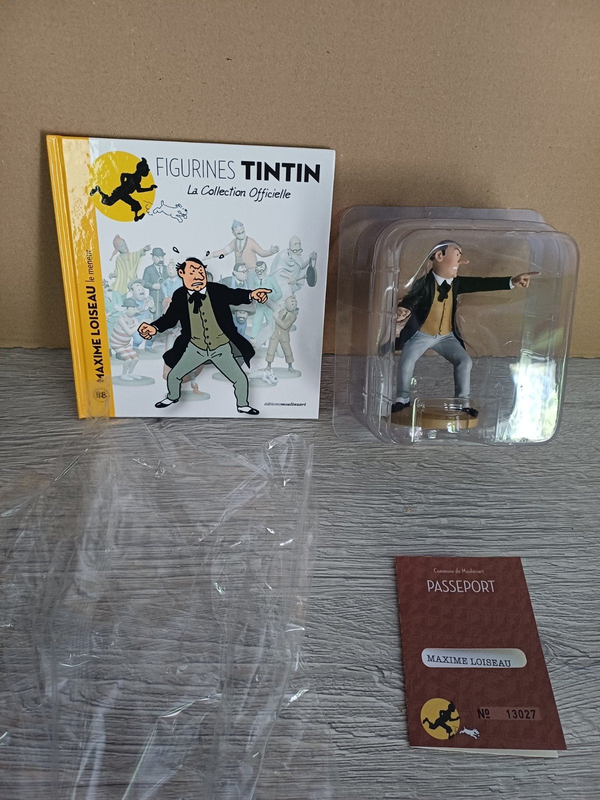 Maxime Loiseau 88 Kuifje figuur, Ophalen of Verzenden, Kuifje, Zo goed als nieuw, Beeldje of Figuurtje