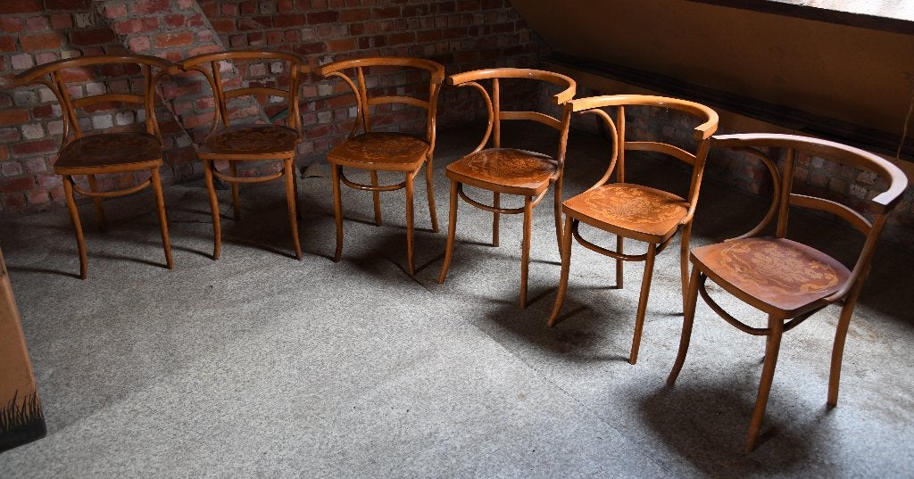 Unieke set van 6 vintage Luterma stoelen, Enlèvement