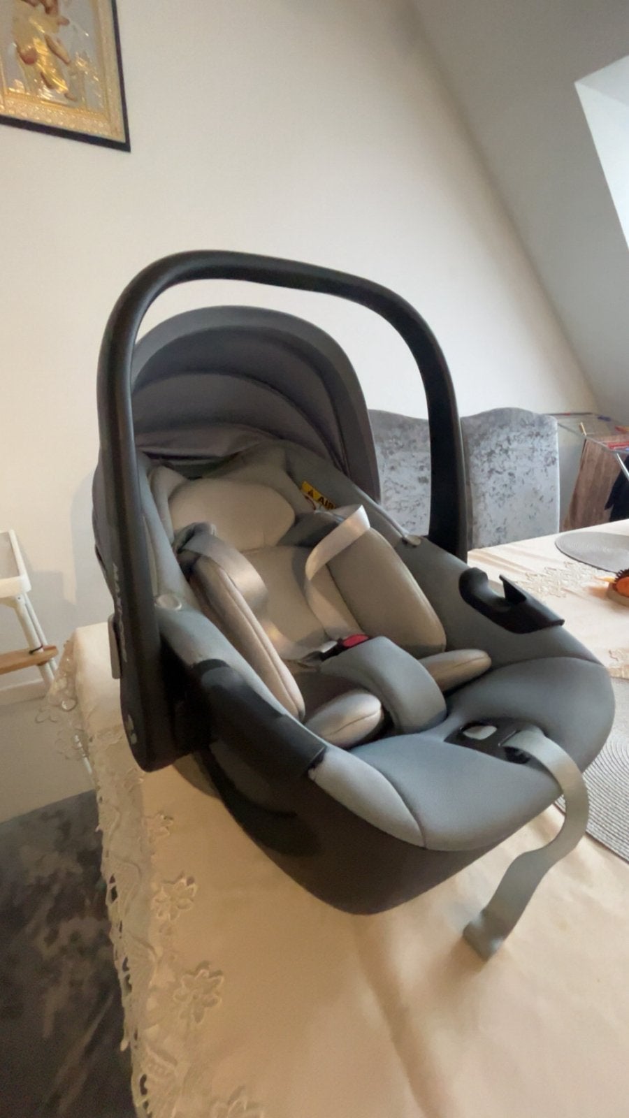 Maxi-Cosi Pebble 360 – Grijs  ️MOET WEG️, Dossier amovible, Comme neuf, Enlèvement, Ceinture de sécurité ou Isofix
