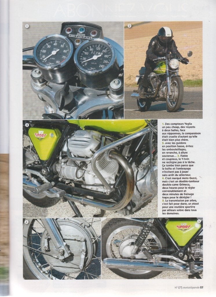 1972 Moto Guzzi 750 V7 sport collection, Verzenden, Gelezen