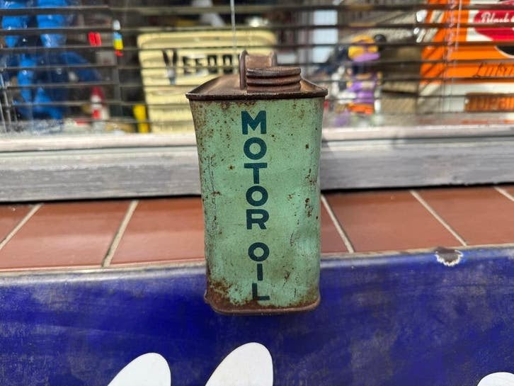 Vintage DIXOLINE Motorolie Blik - 1/2 US Gallon