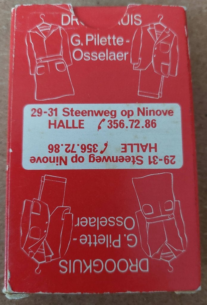 Droogkuis Pilette boek speelkaarten, Verzamelen, Ophalen of Verzenden, Zo goed als nieuw, Speelkaart(en)