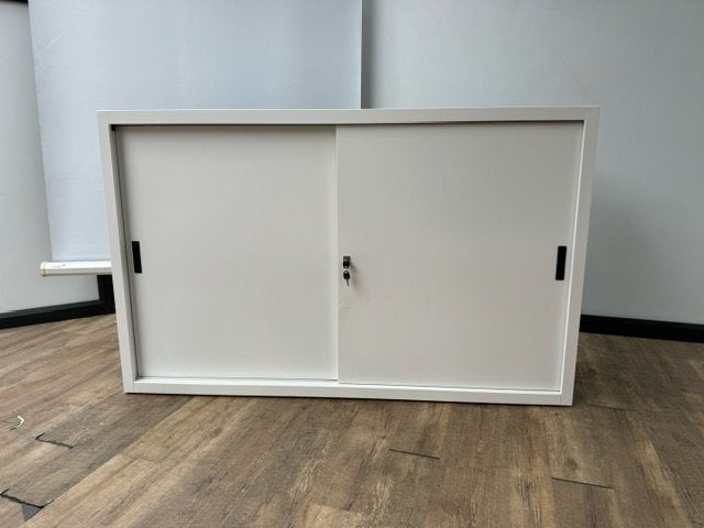 Witte schuifdeurkast van 160 x 100 x 45, Ophalen