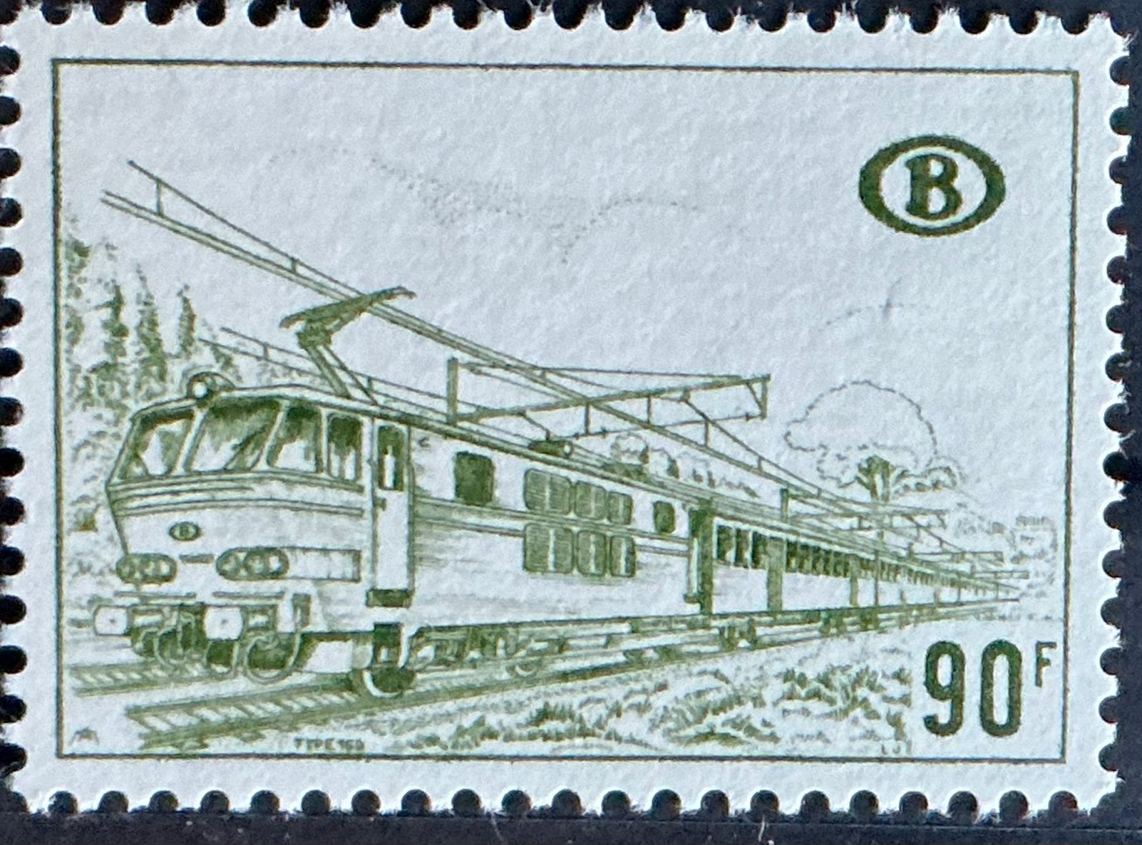 LOT 848. COB:TR424. LOCOMOTIVE ÉLECTRIQUE. MNH., Neuf, Enlèvement ou Envoi, Non oblitéré, Trains