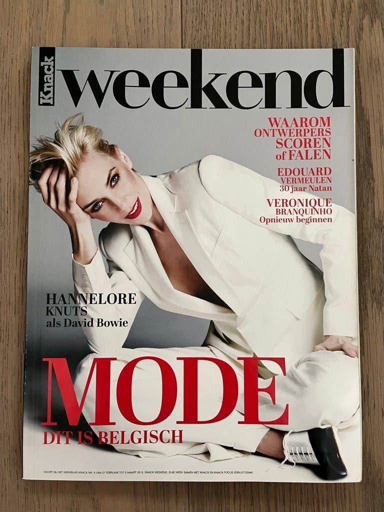 HANNELORE KNUTS - Weekend Knack * DAVID BOWIE * 2013 * NIEUW, Boeken, Tijdschriften en Kranten, Ophalen of Verzenden, Nieuw, Glossy