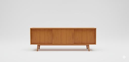 Vintage dressoir Deens Jaren 50/60., Ophalen, 150 tot 200 cm, Teakhout, Zo goed als nieuw