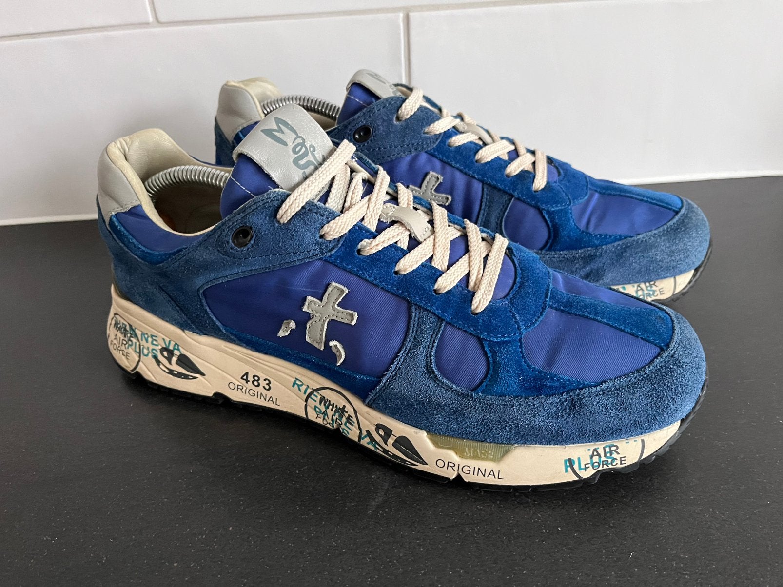 Premiata sneakers maat 42, Blauw, Ophalen of Verzenden, Zo goed als nieuw, Sneakers