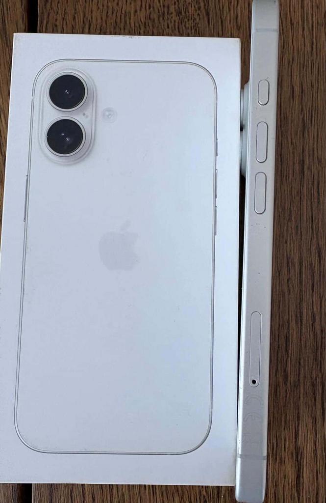 Iphone 16, Ophalen, 128 GB, 89 %, Wit