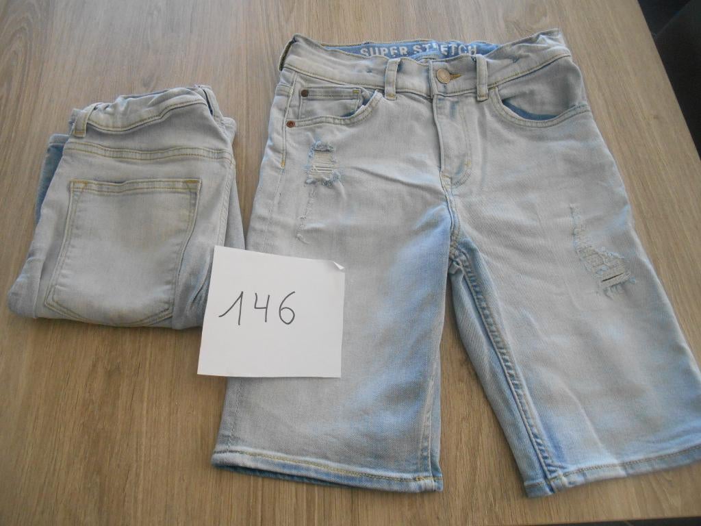 jeans shorten maat 146, Enlèvement ou Envoi, Comme neuf