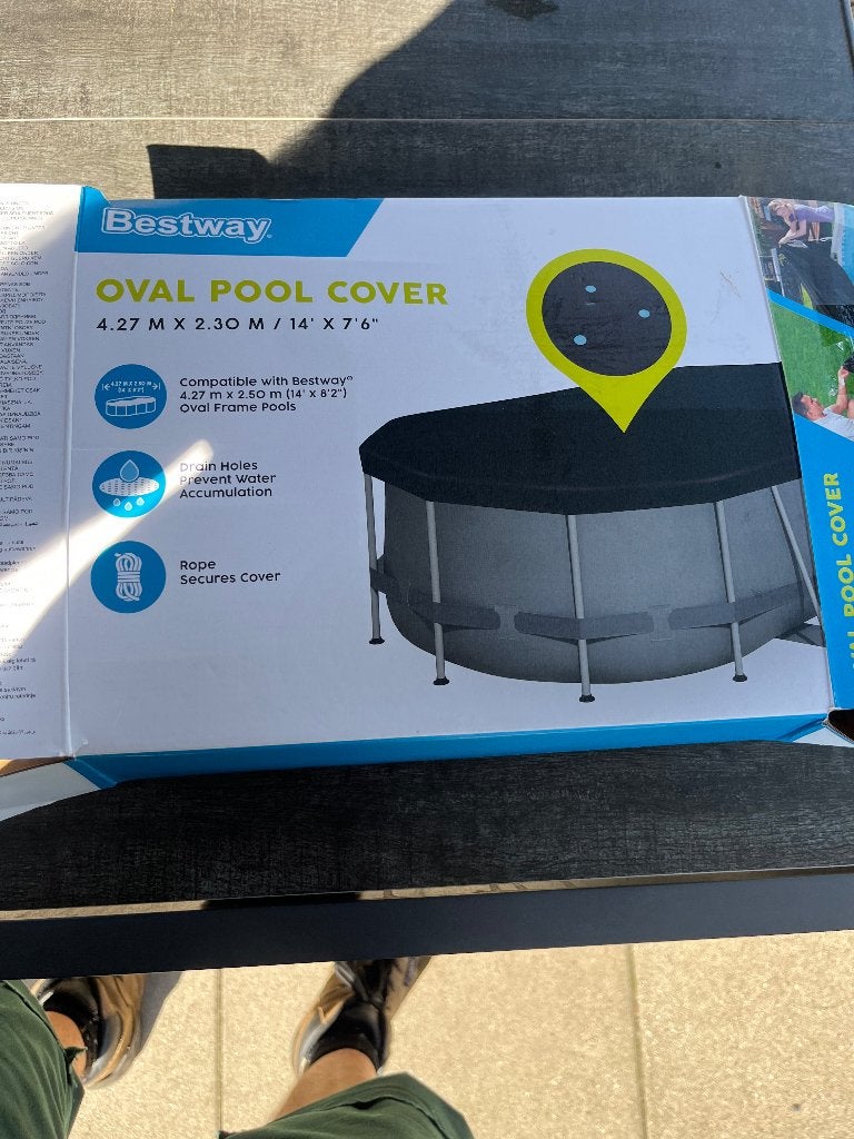Zwembadcover, Tuin en Terras, Ophalen, Gebruikt, Afdekzeil