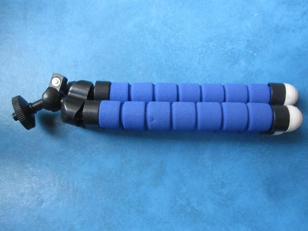 Statief Voor Telefoon - Tripod blauw - Flexibel (nieuw), Ophalen of Verzenden, Nieuw, Driepoot, Met balhoofd