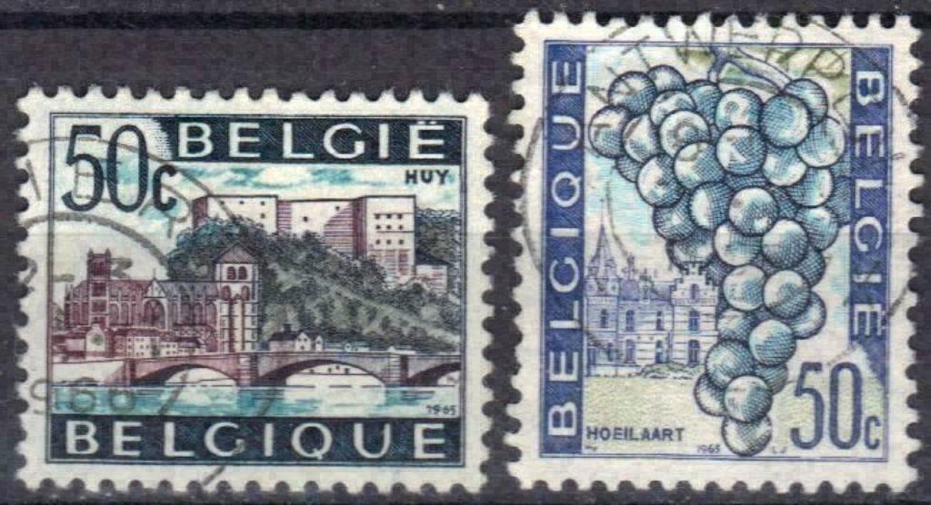 Belgie 1965 - Yvert/OBP 1352-1353 - Huy en Hoeilaart (ST), Verzenden, Gestempeld, Gestempeld
