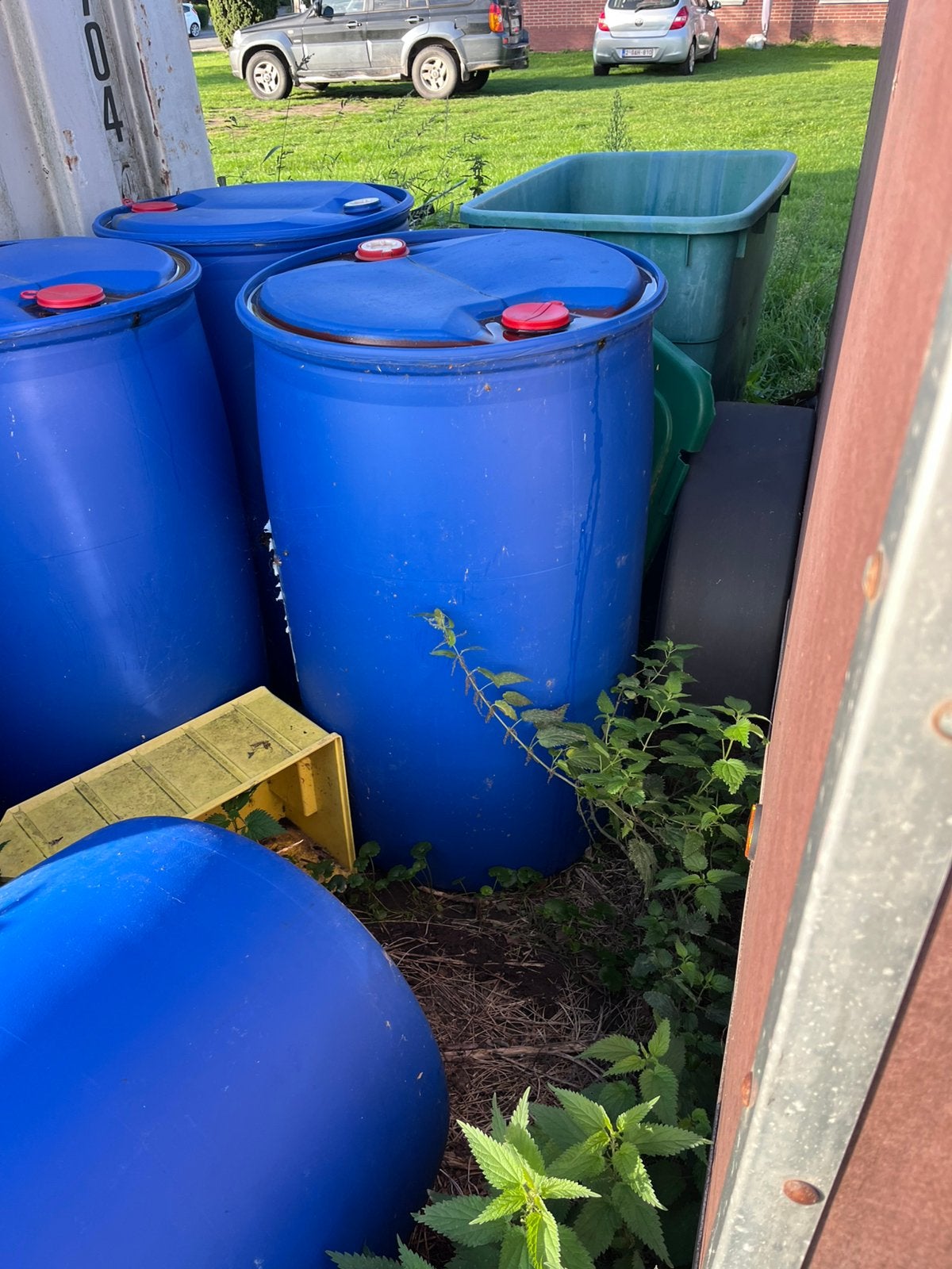 Regenton 210 liter, Tuin en Terras, Ophalen, Zo goed als nieuw
