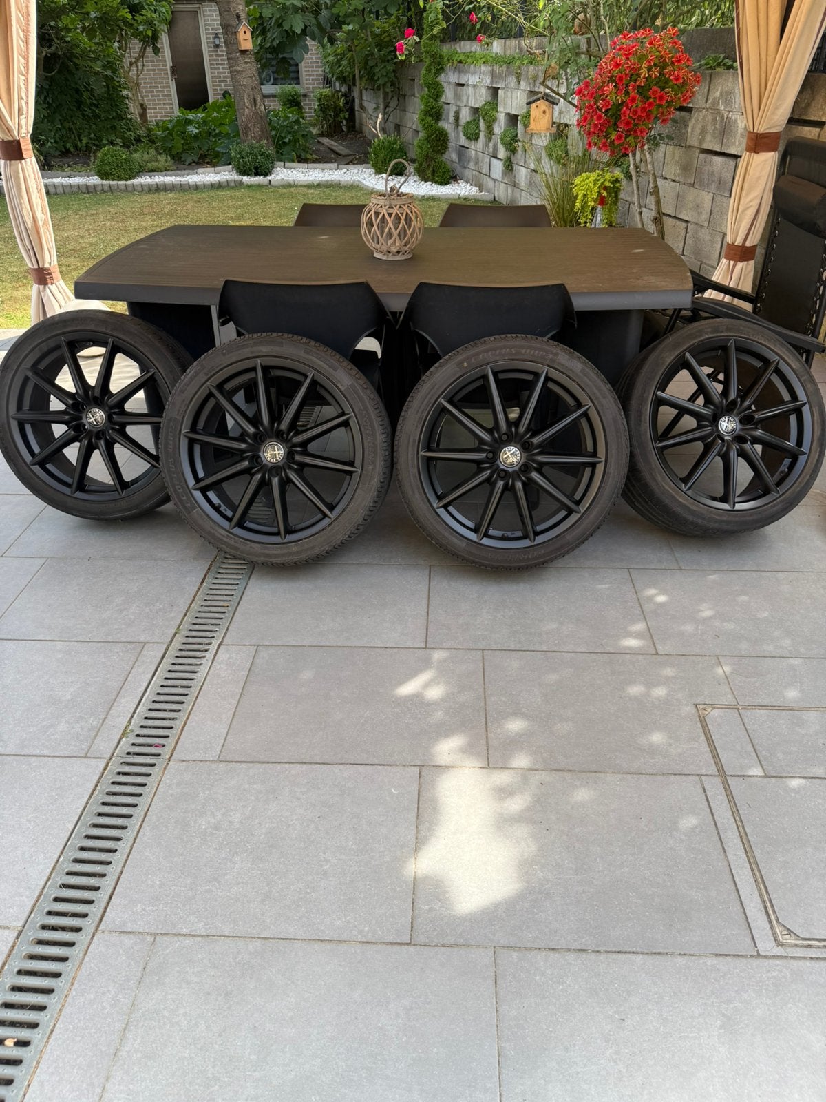 Jantes Alfa Romeo Ti 19 Noire Matt en Tres Bon etat, Auto's, Alfa Romeo, Particulier, Te koop