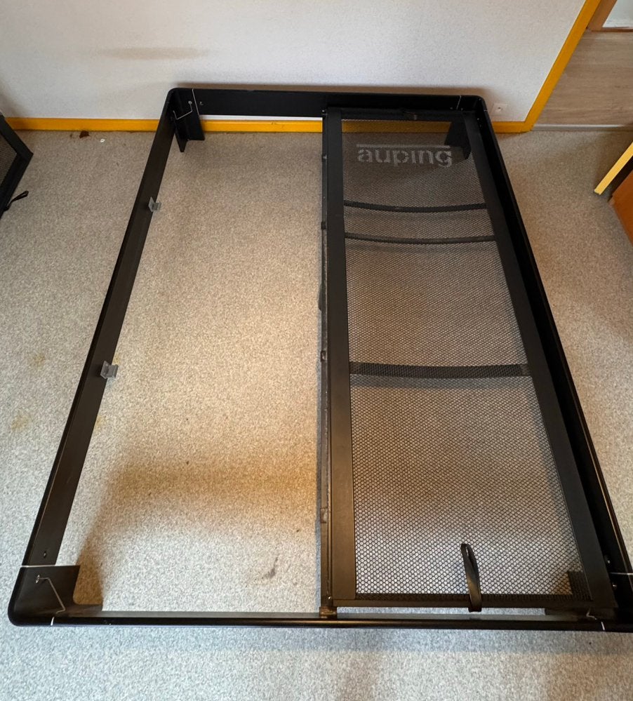 AUPING auronde bed 210x160 met 2 nachttafeltjes, Huis en Inrichting, Ophalen, Verstelbaar, Tweepersoons, Zo goed als nieuw