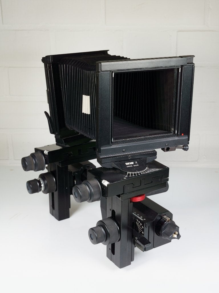 Sinar X 4x5 technische camera, Ophalen, Gebruikt