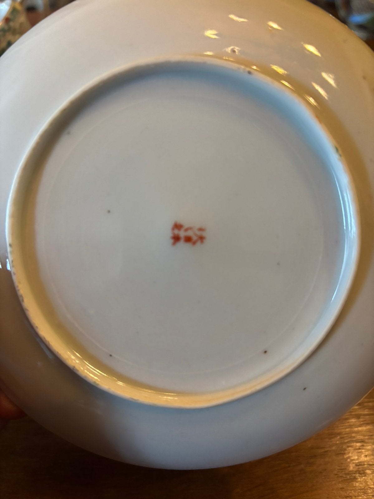 vintage thee servies, satsuma stijl met landschapsdecotatie, Ophalen