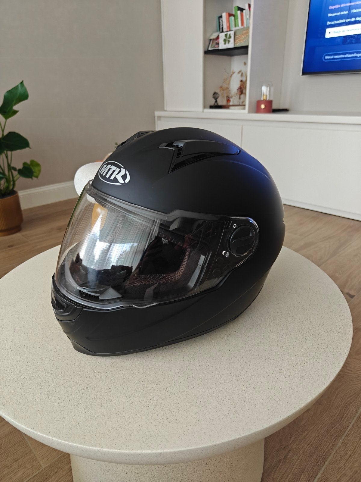 MTR Integraalhelm Mat Zwart - Maat M, Enlèvement, M, Casque intégral