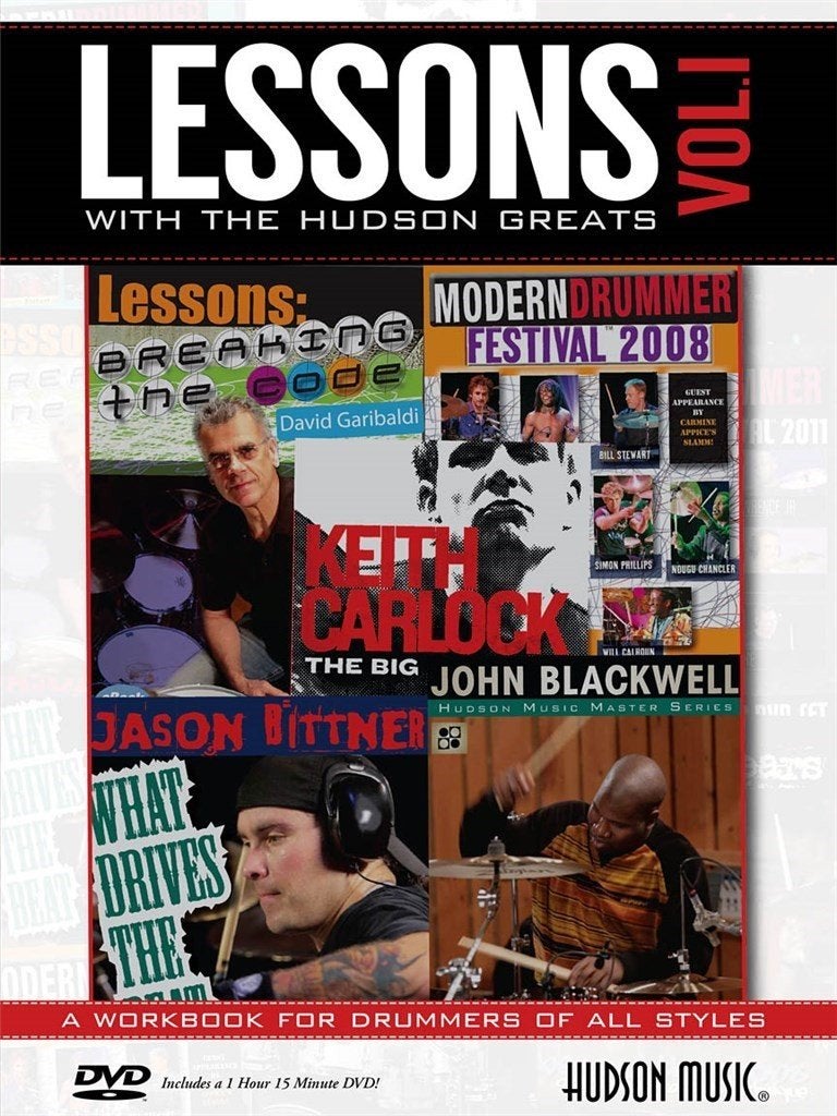 Drum lessons with the hudsons greatest met dvd, Boeken, Muziek, Ophalen of Verzenden, Instrument