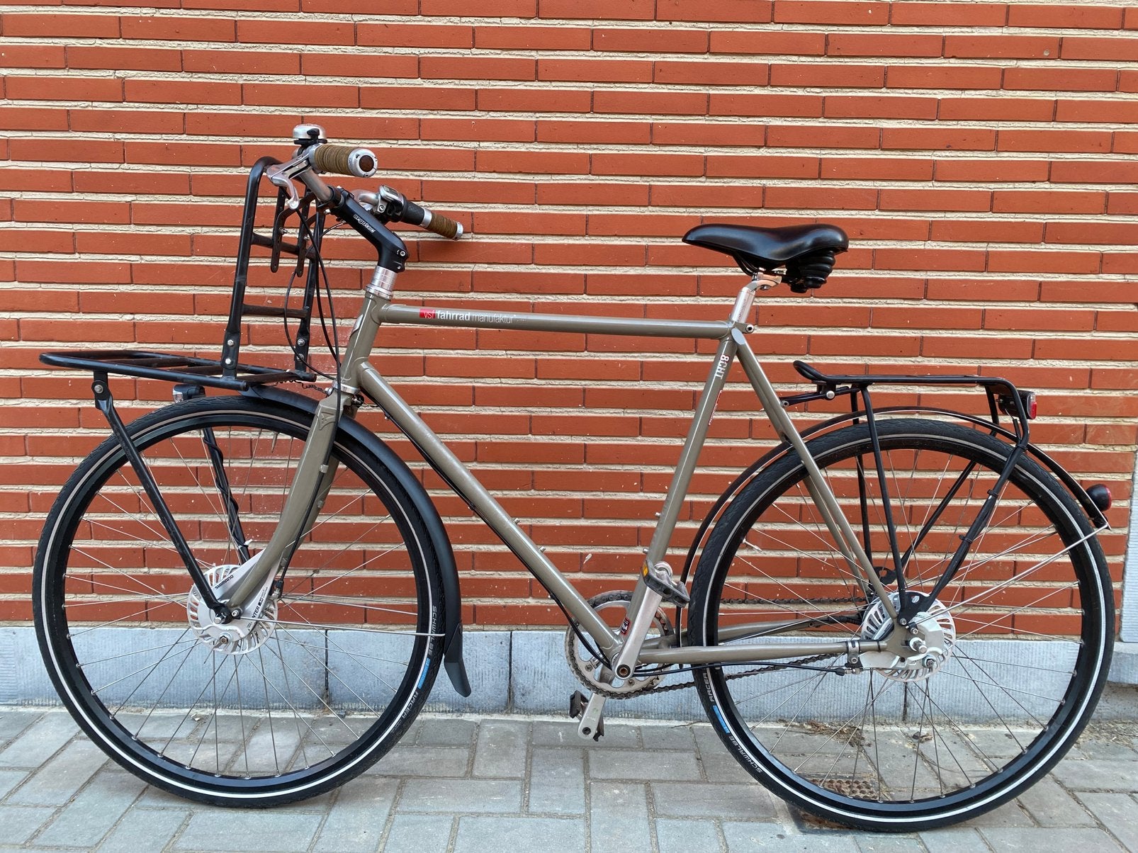 Fiets Vsf fahrradmanufaktur fahrrad manufaktur, Fietsen en Brommers, Versnellingen, Zo goed als nieuw, 61 tot 65 cm, Trommelrem