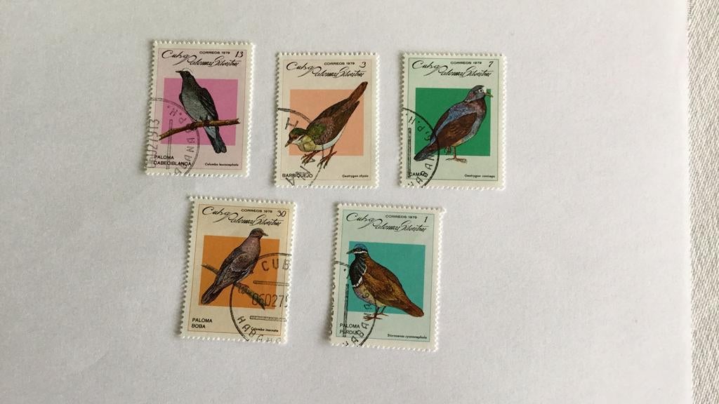 Postzegel vogels, Ophalen of Verzenden, Gestempeld, Dier of Natuur
