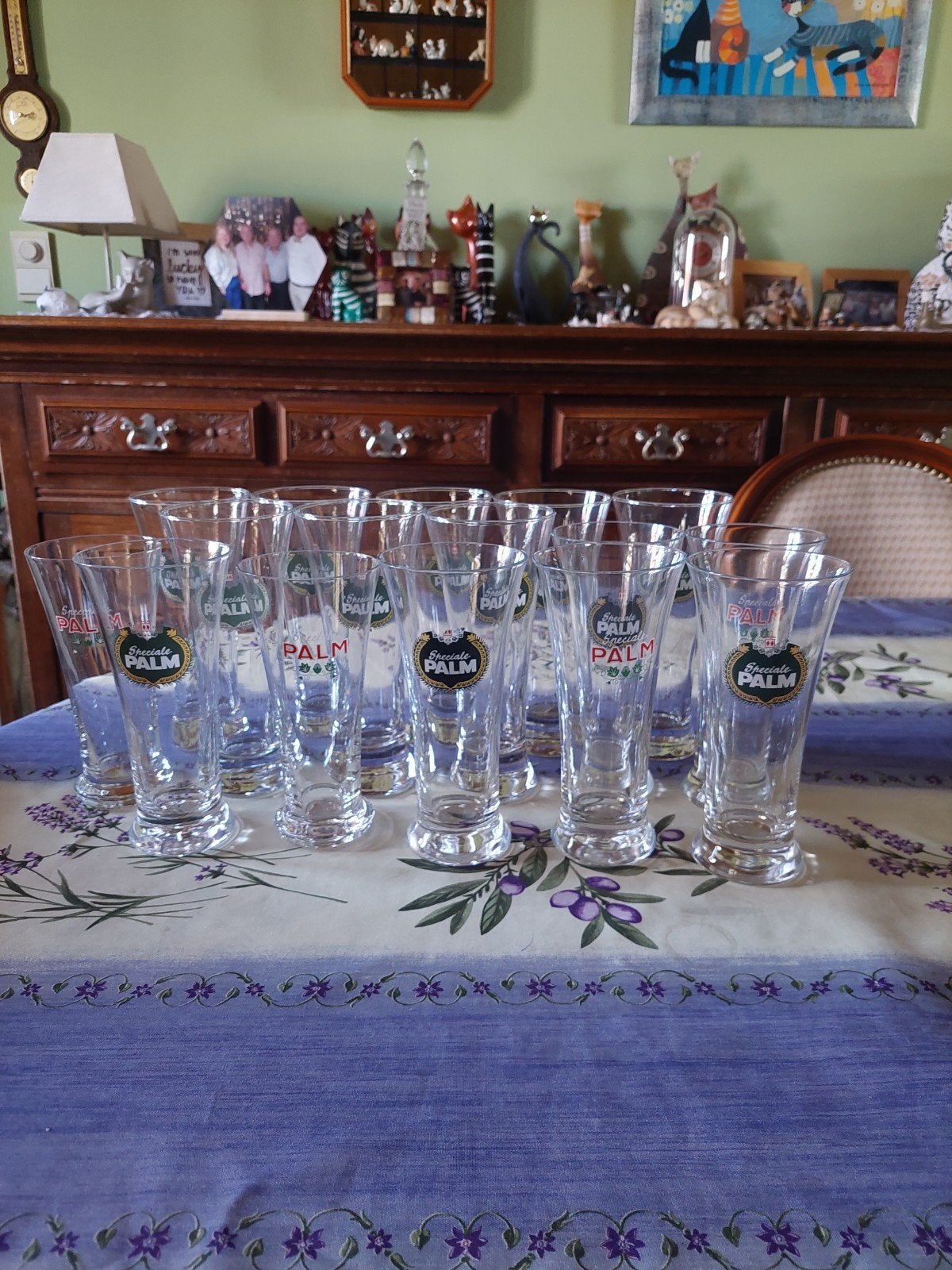 15 vintage fluitglazen brouwerij palm, Ophalen of Verzenden, Palm