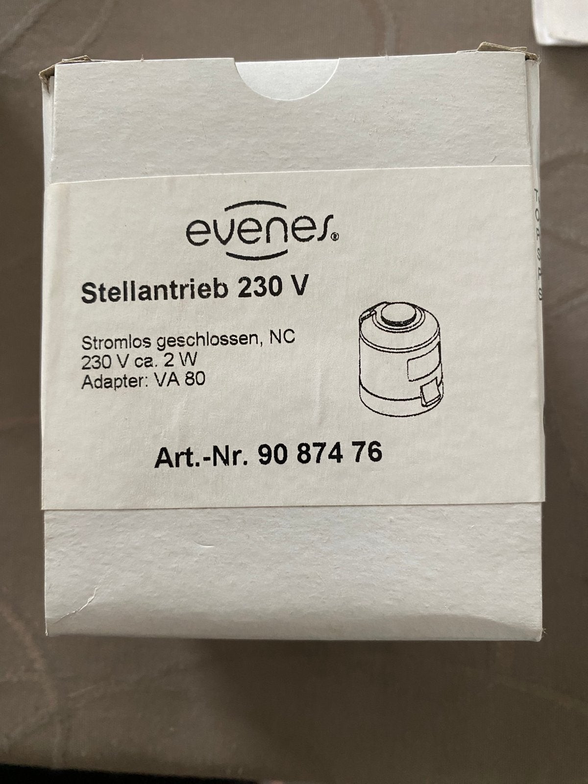 Moteur thermique de chauffage Evenes 230V NC - NEUF, Enlèvement, Neuf