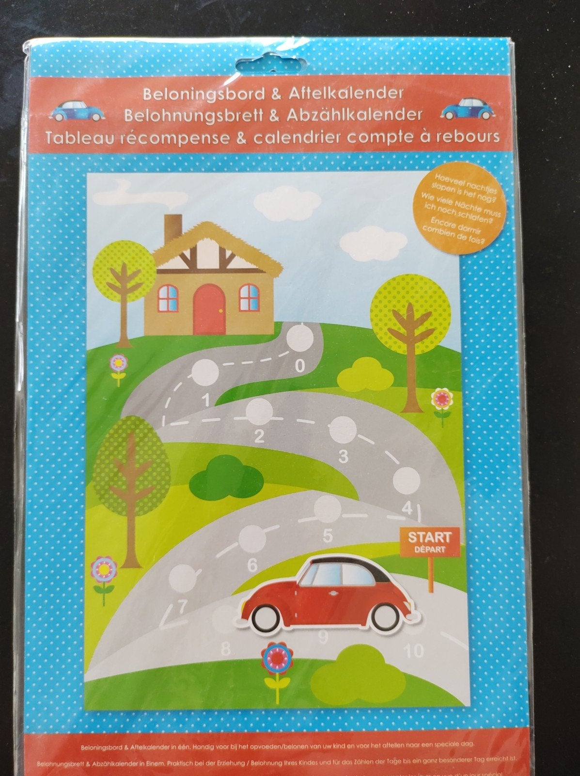 Beloningsbord en aftelkalender, nieuw, Kinderen en Baby's, Ophalen of Verzenden, Nieuw, Jongen of Meisje