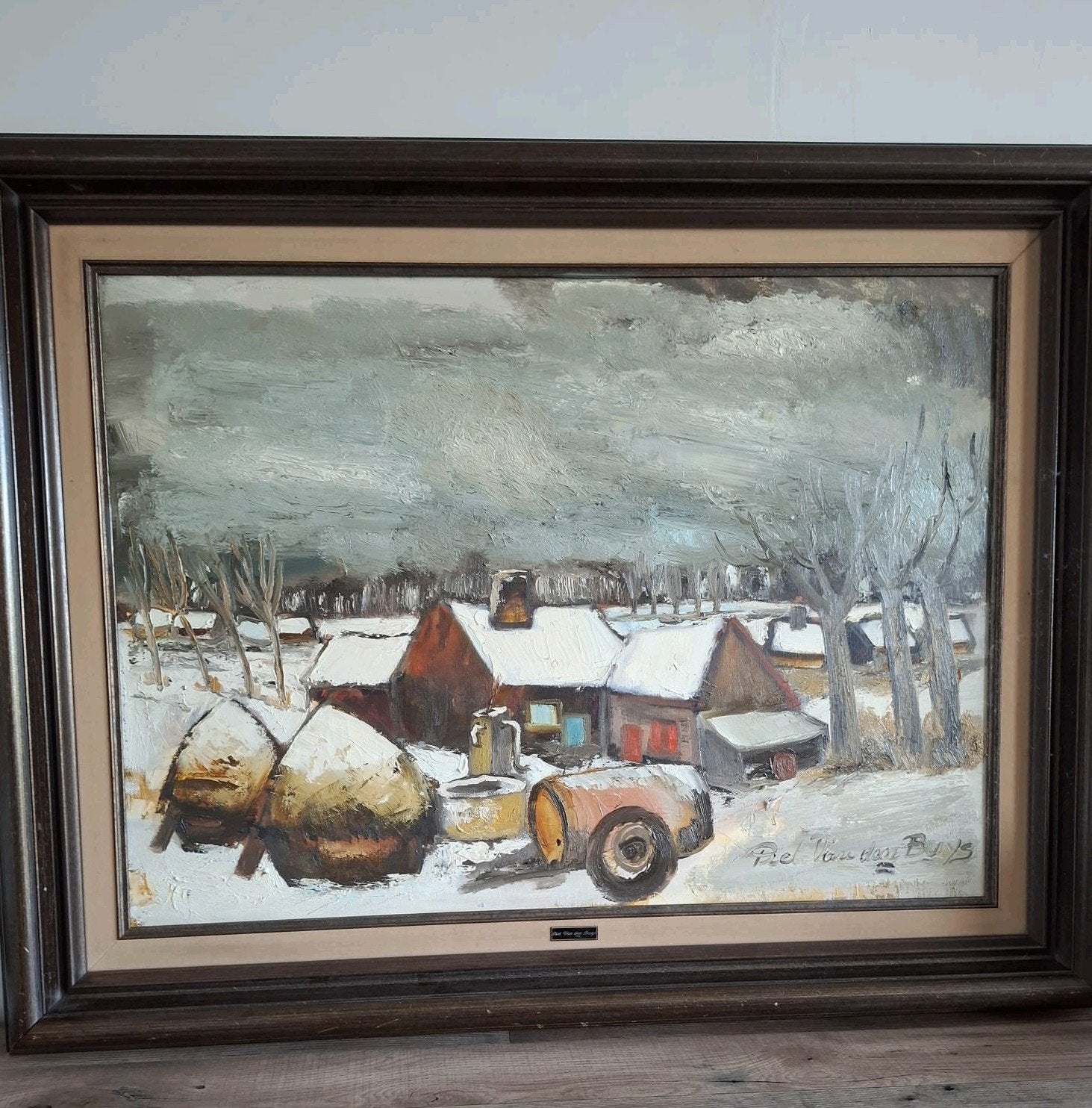 boerderij in de sneeuw Piet van den Buys, Enlèvement
