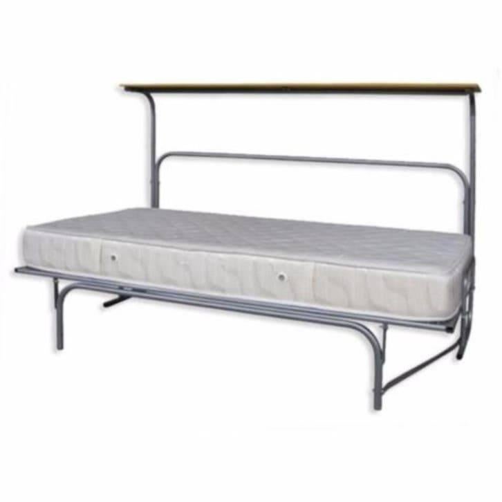 2-persoons opklapbed 140x200 met spiraalbodem, Huis en Inrichting, Ophalen of Verzenden