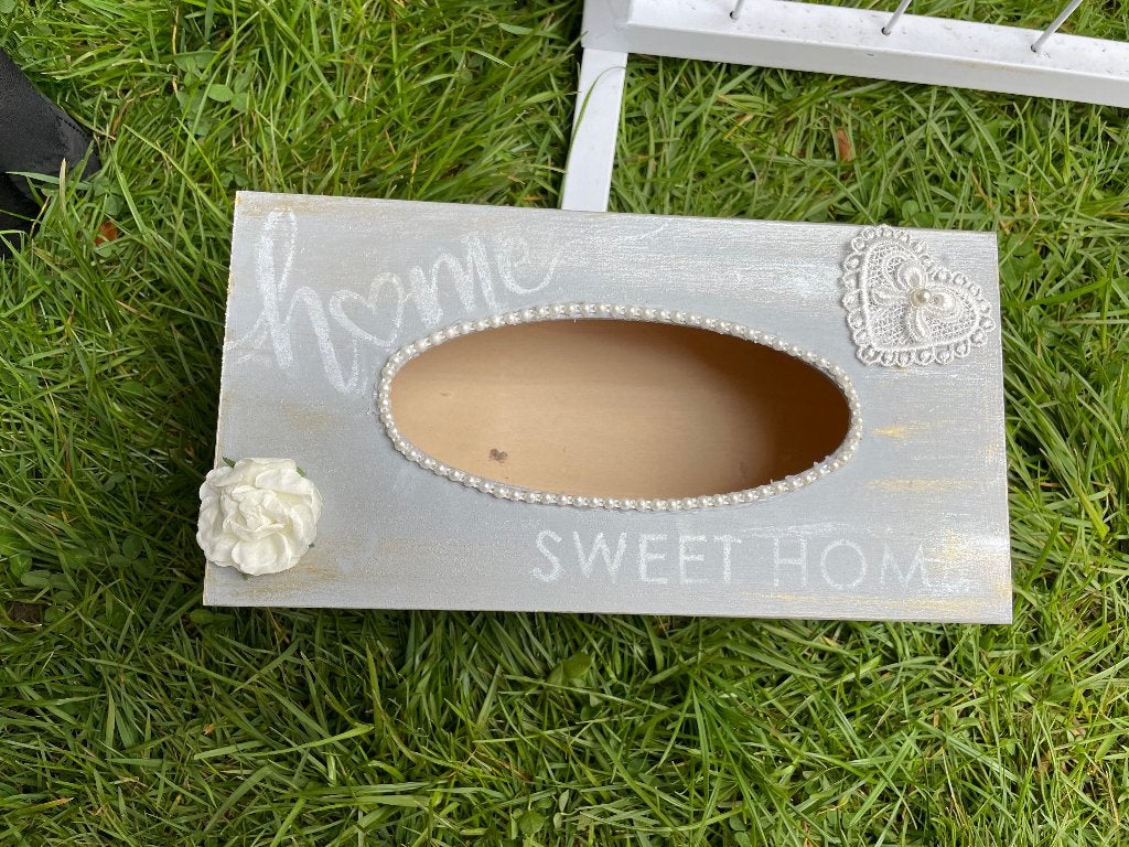 Boîte à mouchoirs "Home Sweet Home", Neuf, Enlèvement ou Envoi, Moins de 50 cm, 5 – 50