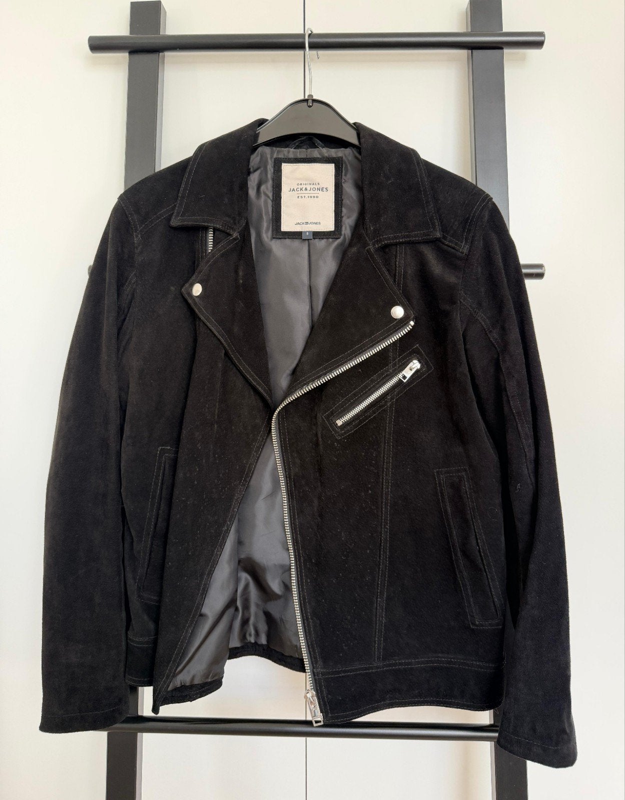 Zwarte vest in suede Jack&Jones maat S, Zwart, Zo goed als nieuw, Maat 46 (S) of kleiner, Jack&Jones.