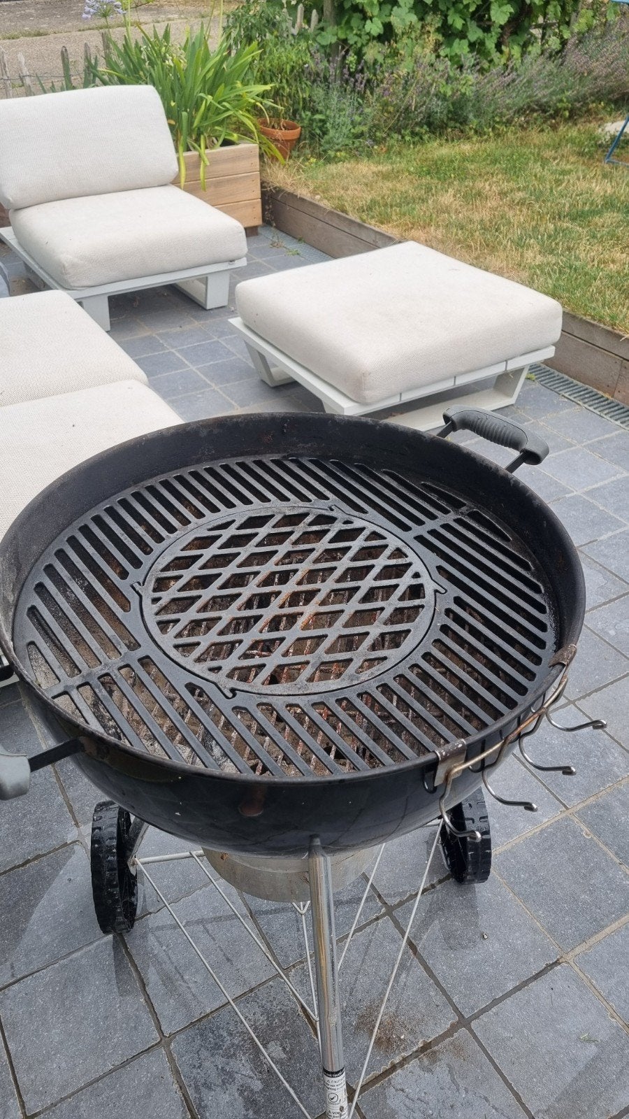Weber BBQ met gietijzeren grillplaat, Tuin en Terras, Ophalen