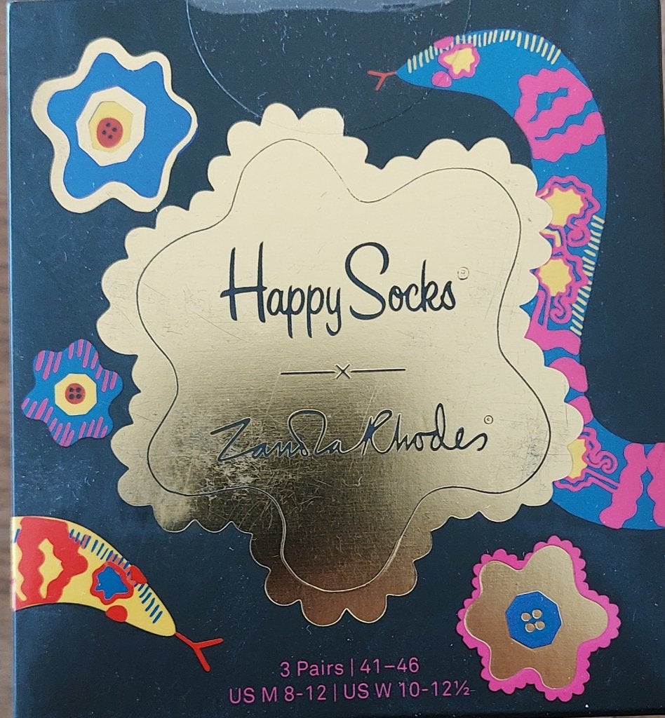 2 x Happy Socks Zandra Rhodes Gift Box (3 pack) - maat 41-46, Ophalen of Verzenden, Nieuw, Maat 43 t/m 46, Happy Socks