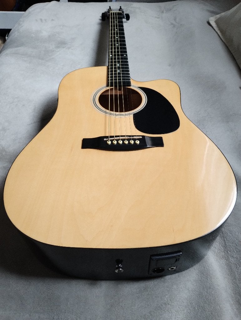 Guitare électro-acoustique Stagg (Avec housse), Musique & Instruments, Enlèvement, Utilisé, Guitare acoustique