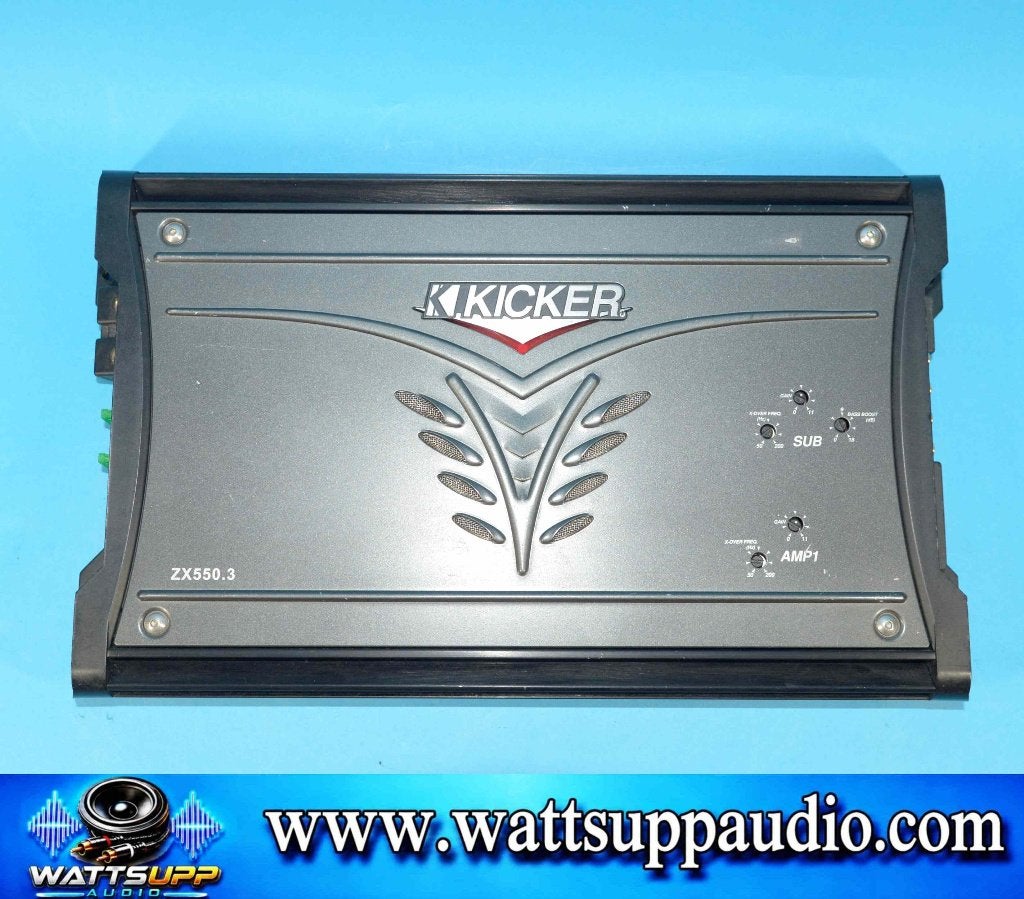 Kicker ZX550.3 3 kanaals versterker, Ophalen of Verzenden, Gebruikt