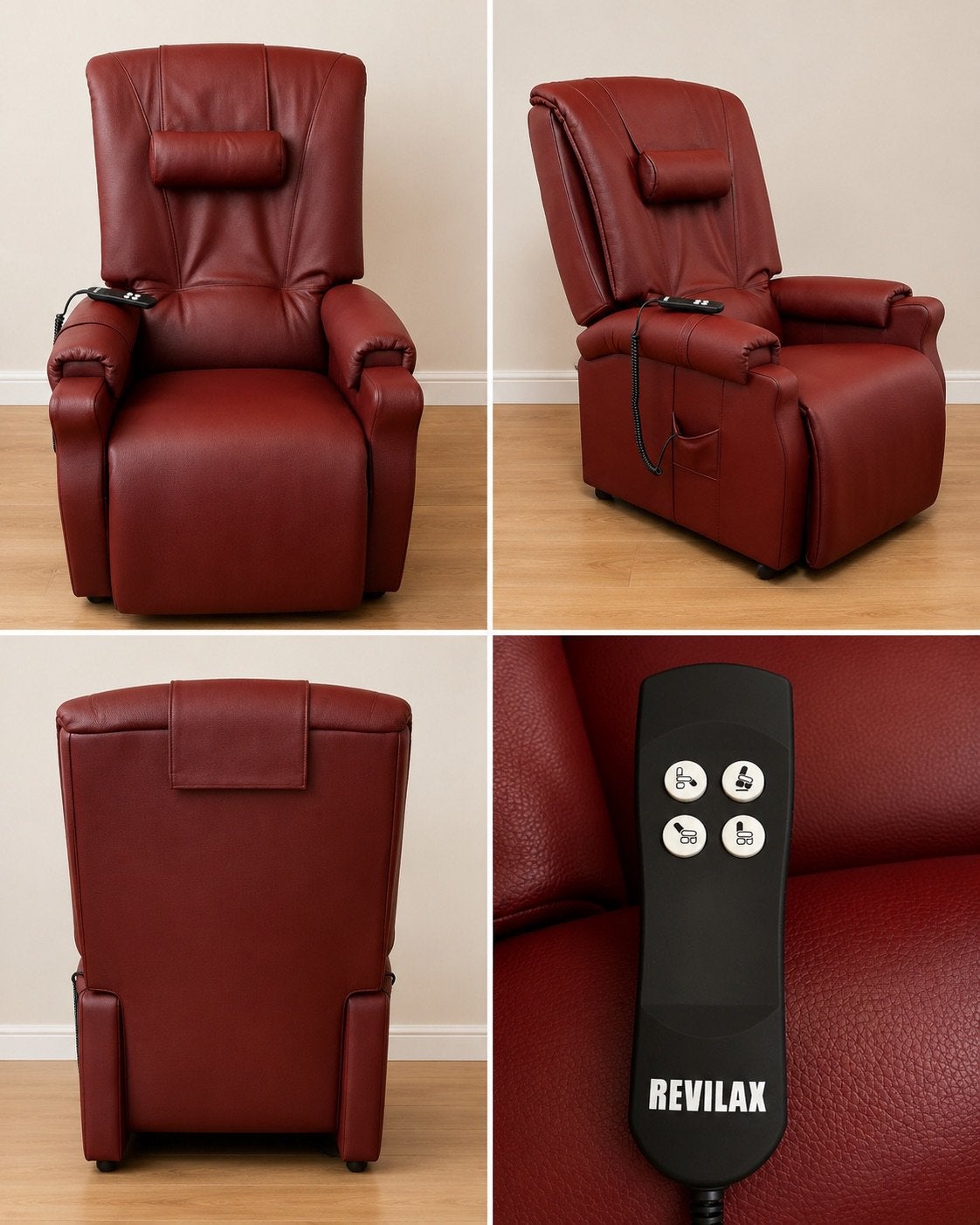 REVILAX electrische relaxzetel (nieuw !!), Huis en Inrichting, Fauteuils, Ophalen, Nieuw, Leer