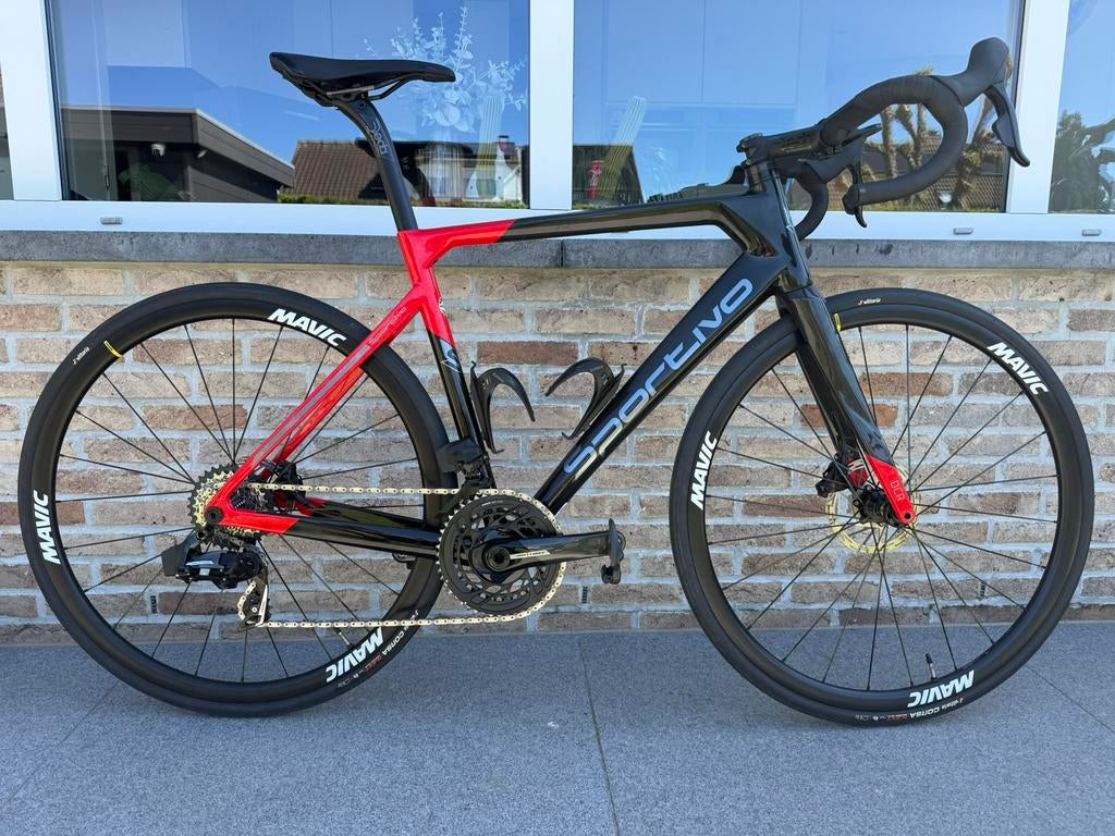 Racefiets carbon SRAM Force AXS 12 speed maat 56 TOPSTAAT”, Fietsen en Brommers, Carbon, Heren, Zo goed als nieuw, 15 tot 20 versnellingen