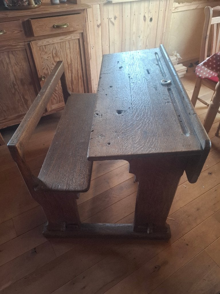 Ancien banc d'école, Antiquités & Art, Enlèvement
