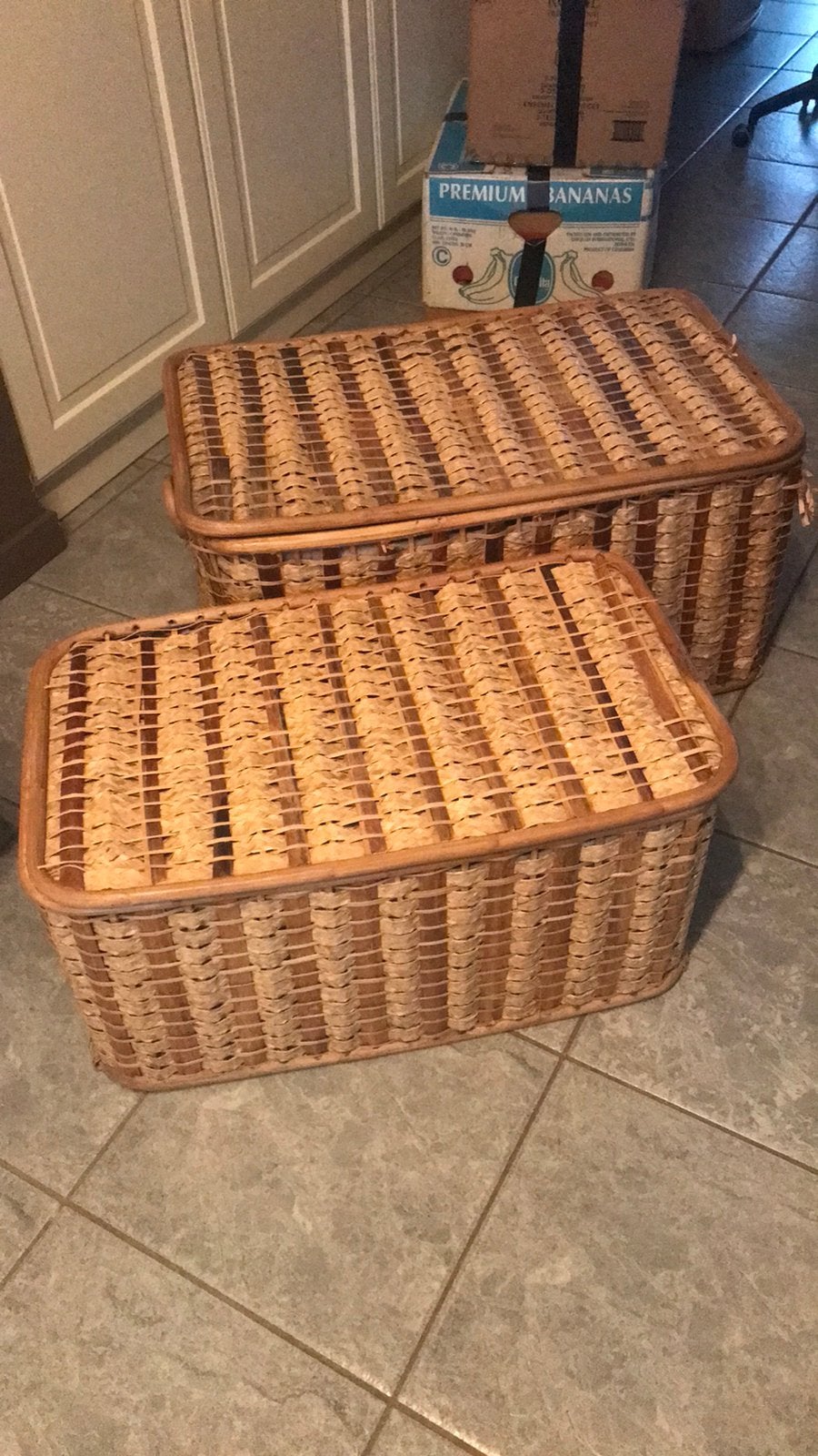 Rieten mand, Enlèvement ou Envoi, Comme neuf, Panier