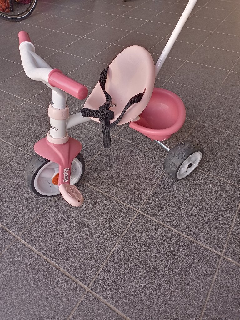 Smoby Kinder driewieler met duwstang, Ophalen, Duwstang