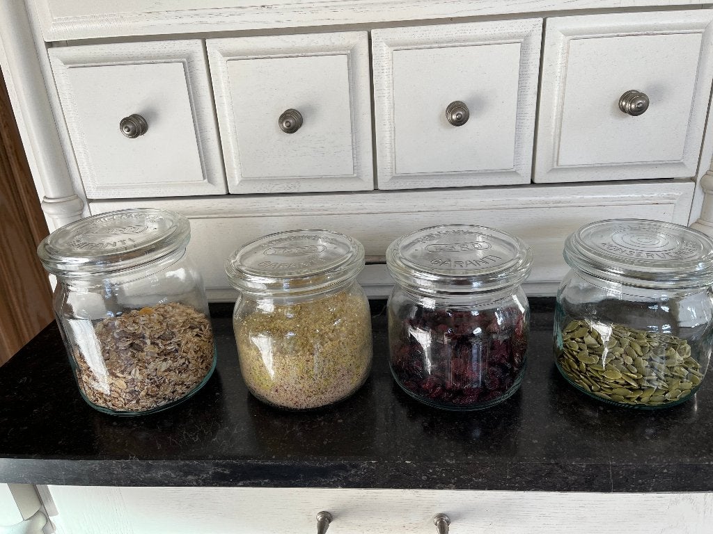voorraadpotten - bokalen met deksel -, Voorraadpot, Ophalen, Zo goed als nieuw, Glas