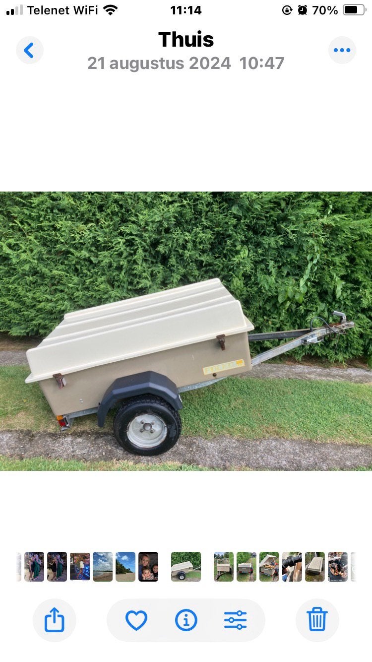 Aanhangwagen, Auto diversen, Aanhangers en Bagagewagens, Ophalen, Zo goed als nieuw