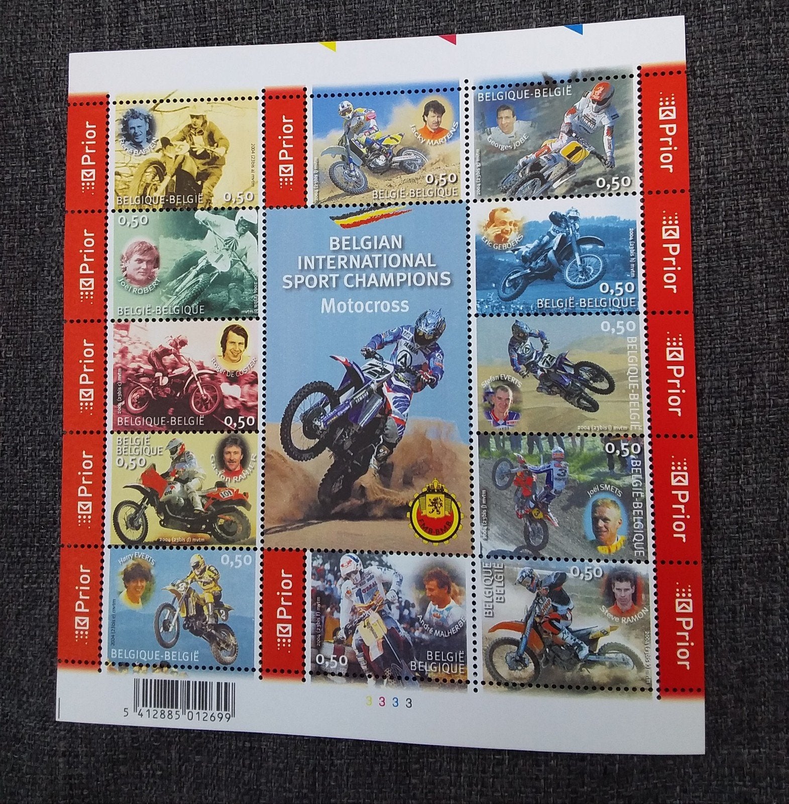 postzegelvel motorcross, Postzegels en Munten, Postzegels | Europa | UK, Ophalen of Verzenden