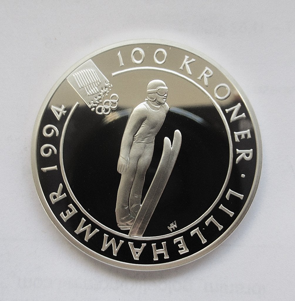 Norway, 100 kroner, 1992, Envoi, Argent