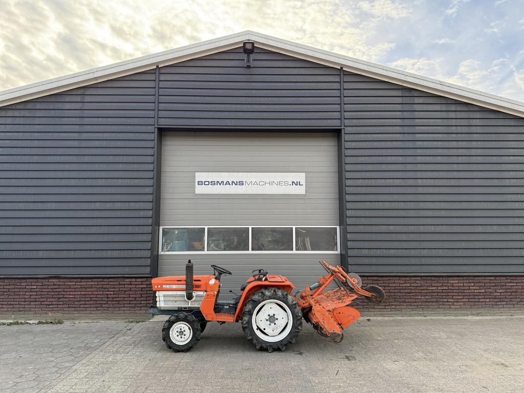 Kubota B1600 4WD 20 PK minitractor + frees, Autres marques, Jusqu'à 2500, Kubota Hol, Utilisé